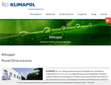 Tablet Screenshot of klimapol.com